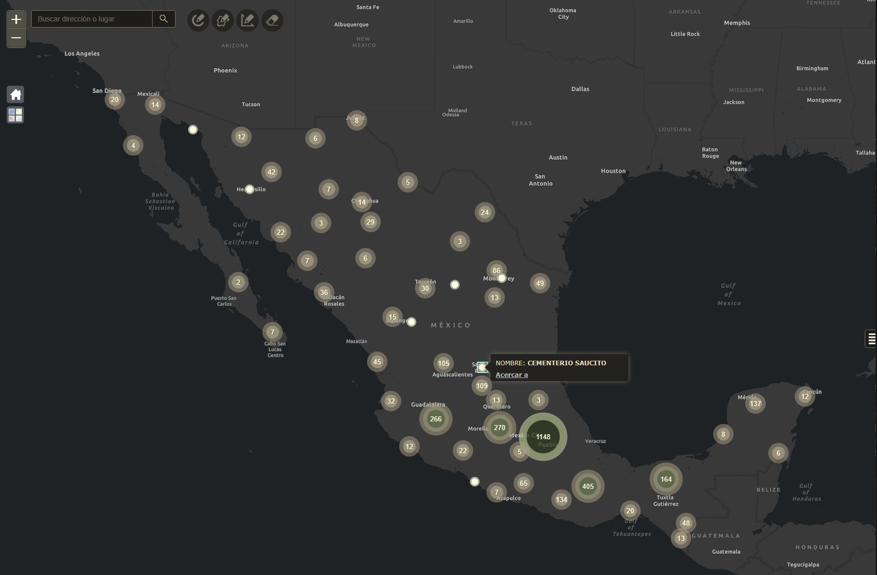 Situational Map for Day of the Dead